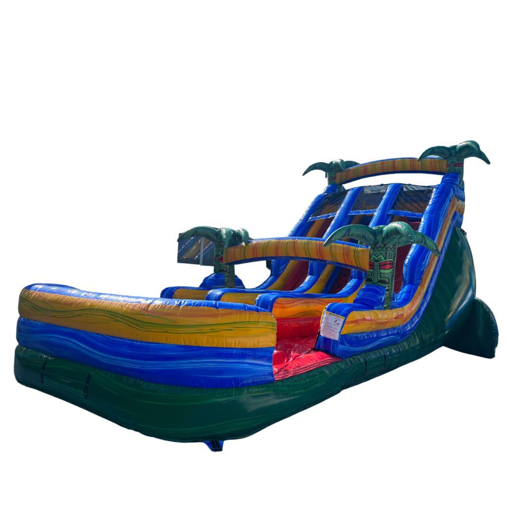 18 foot reggae rush double lane hybrid wet dry blast off bounce